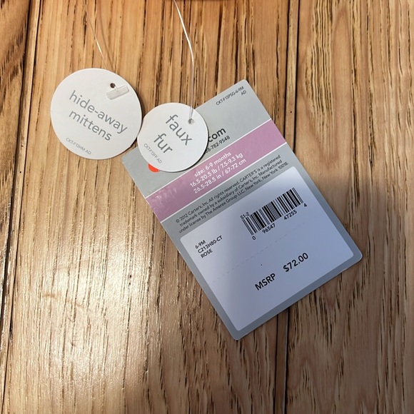 NWT Carters Winter Girls Snow Suit - Picture 5 of 5